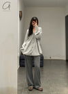 Mutedance 24 Autumn and Winter Button Cashmere Sweater MD-MD24FW125-GRAY MD24FW125 MD24FW126